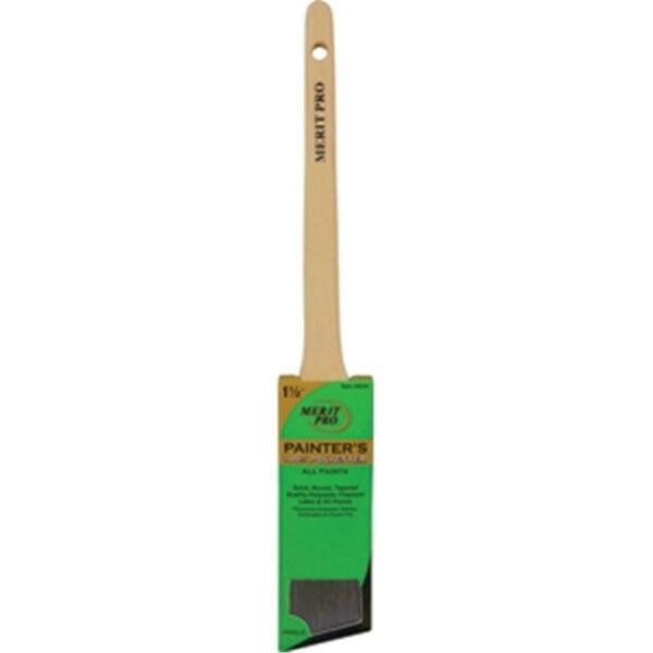 Merit Pro 76 1.5 in. Painters Professional Angle Rat Tail Brush 652270000760